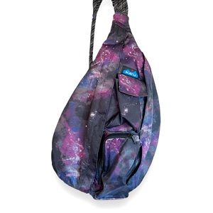 NWOT KAVU Outer Space Galaxy Rope Sling Crossbody Bag